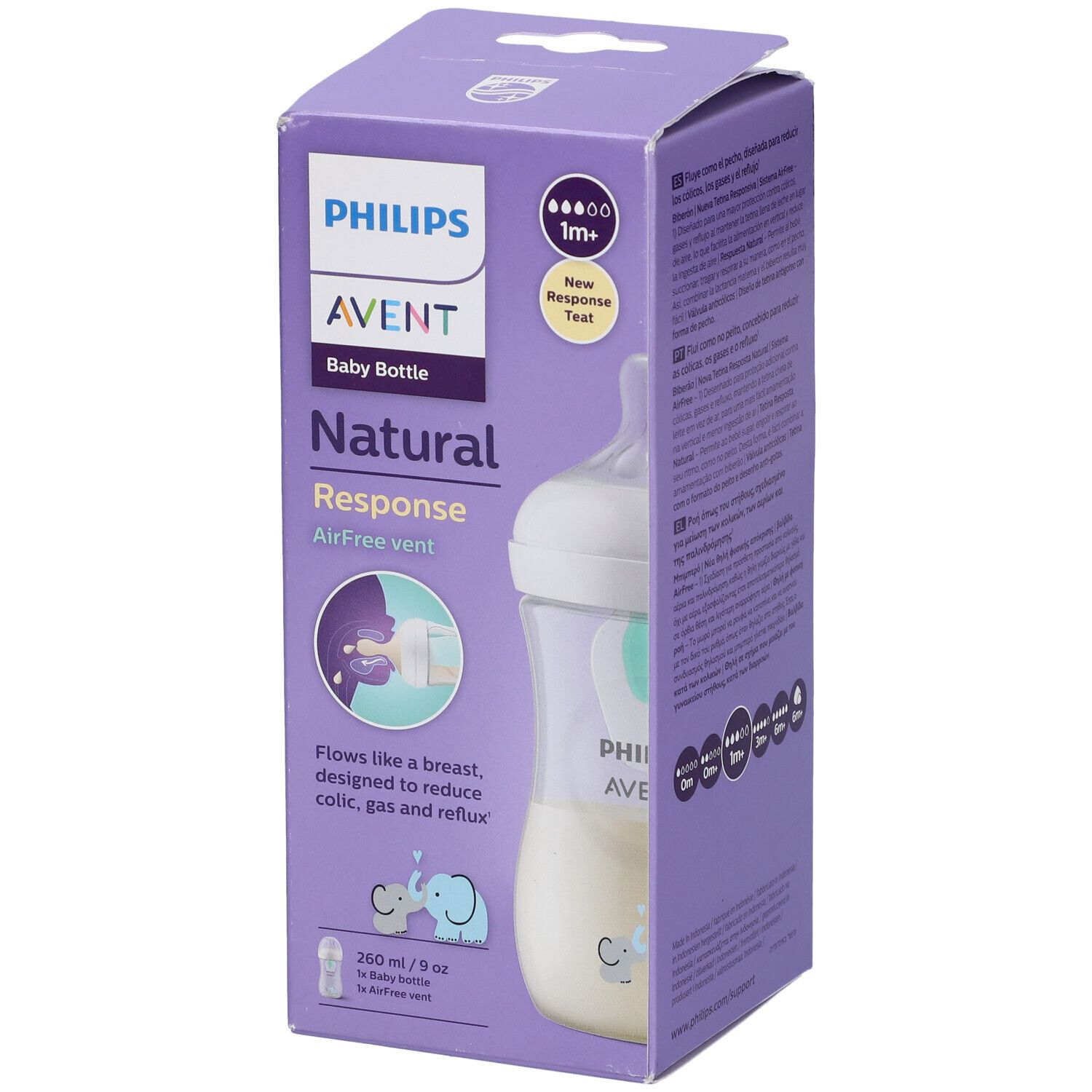 Avent Biberon Natural 3,0 Valvola Airfree Ele 260 Ml 1 St