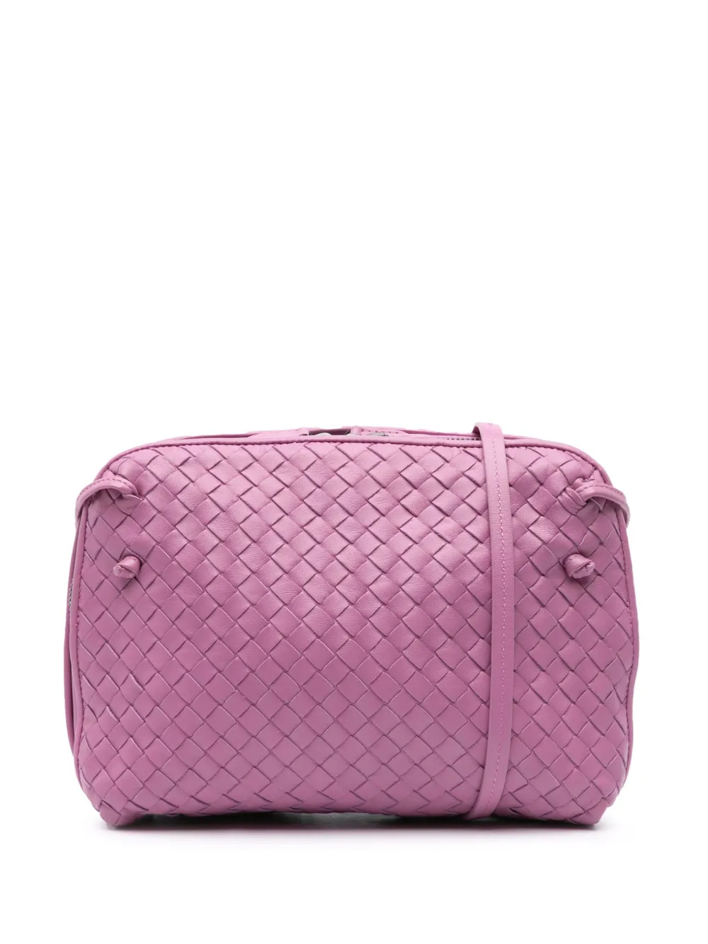 Bottega Veneta Pre-Owned 2012-2024 Medium Nappa Intrecciato Nodini crossbody bag - Viola