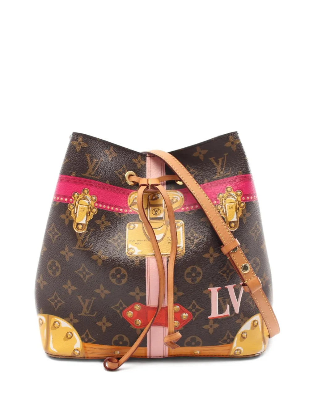 Louis Vuitton Pre-Owned 2018 Neo Noe monogram Summer Trunk bucket bag - Marrone