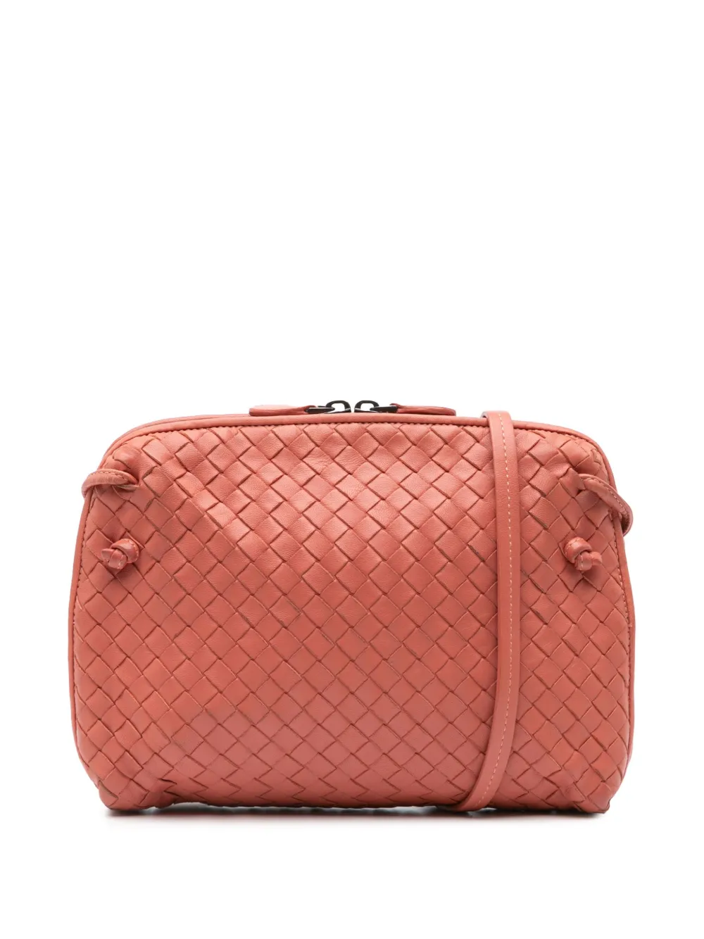 Bottega Veneta Pre-Owned 2012-2024 Medium Nappa Intrecciato Nodini crossbody bag - Rosa