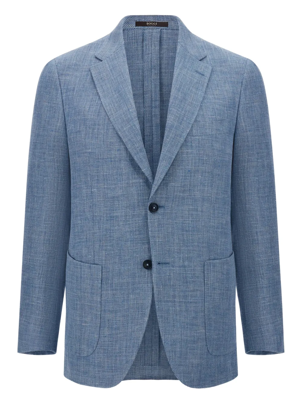 Boggi Milano Linen and Wool Jacket - Blu