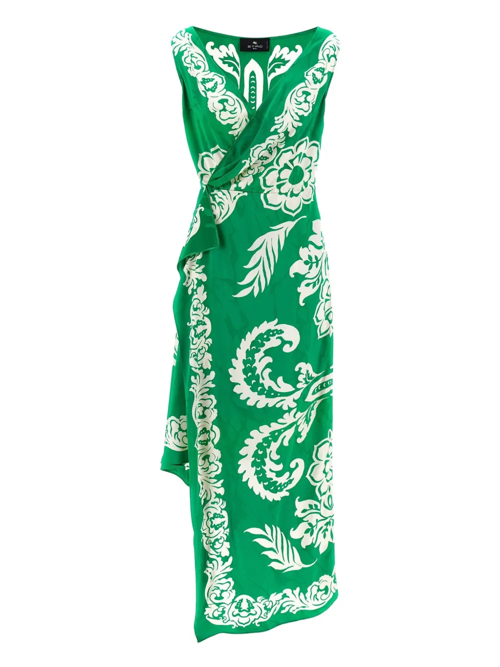 ETRO floral-print midi dress - Verde