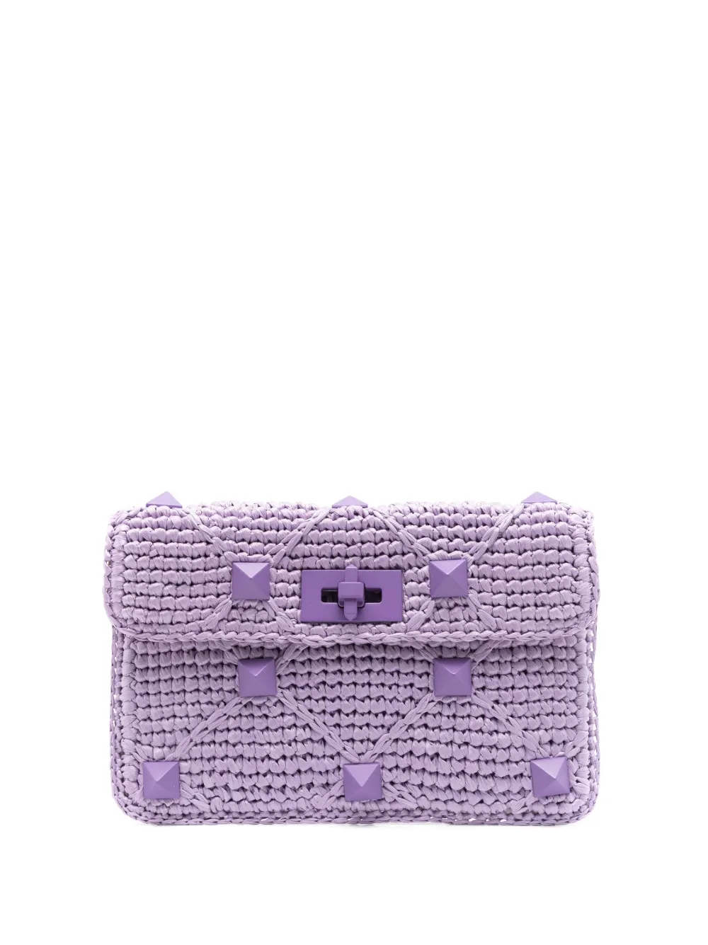 Valentino Garavani Clutch Rockstud - Viola