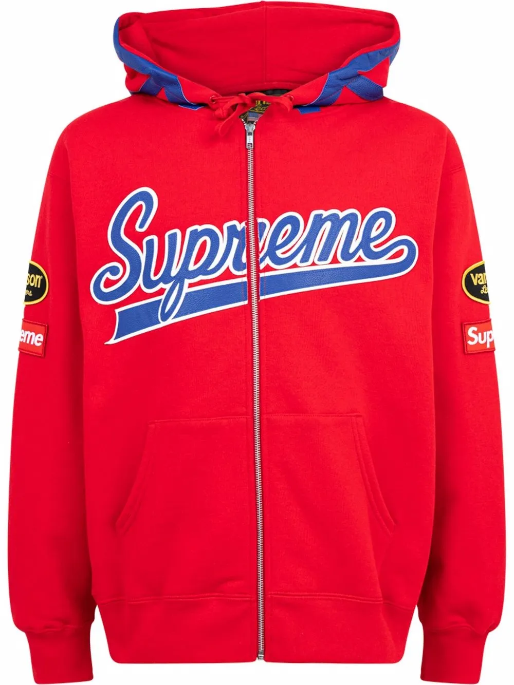 Supreme Felpa Leathers Spider con zip supreme x Vanson - Rosso