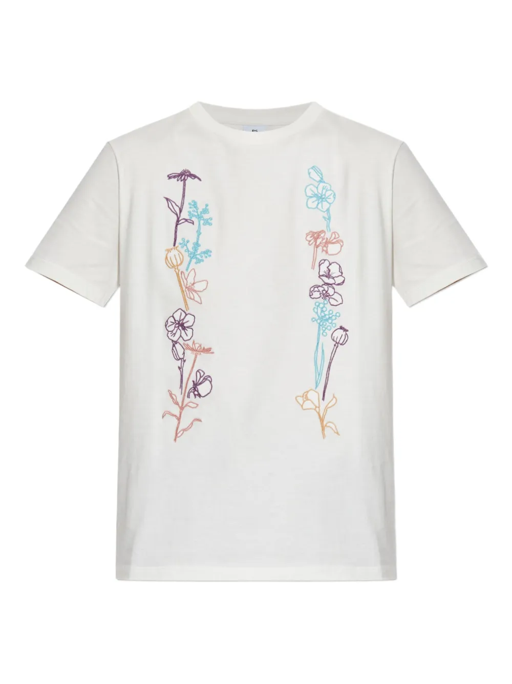 PS Paul Smith floral-print T-shirt - Bianco