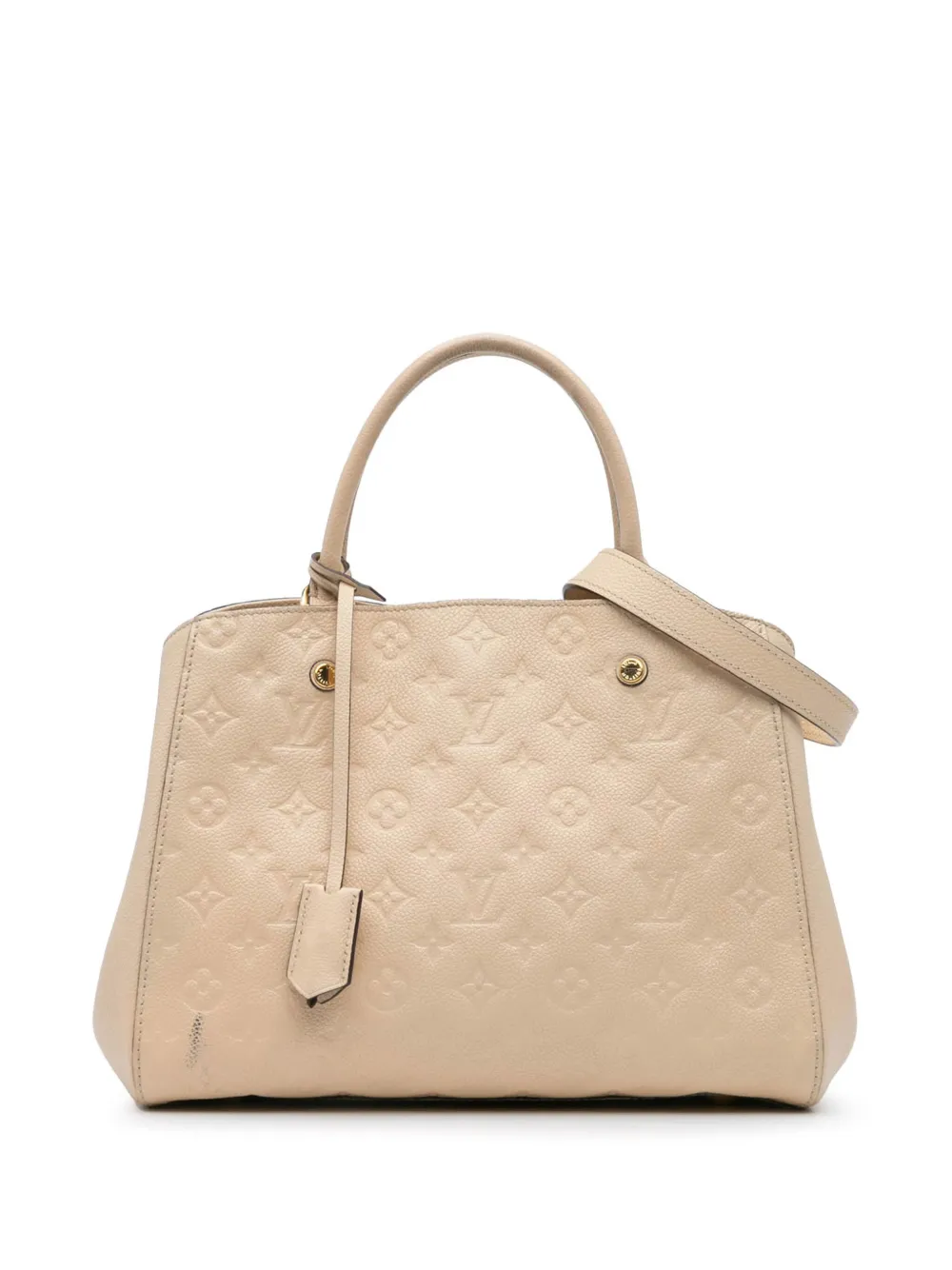 Louis Vuitton Pre-Owned 2018 Monogram Empreinte Montaigne MM satchel - Marrone