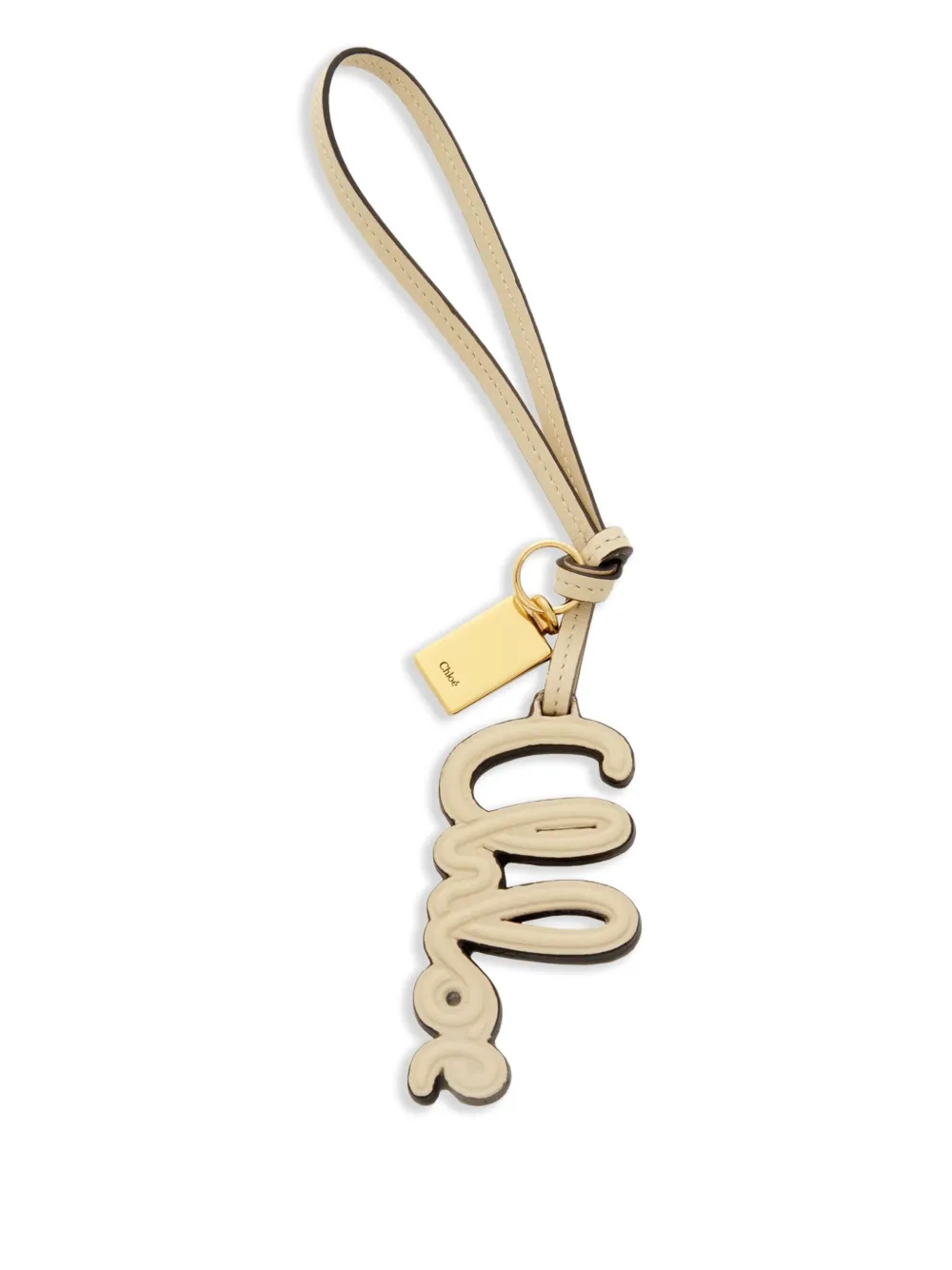 Chloé logo bag charm - Toni neutri