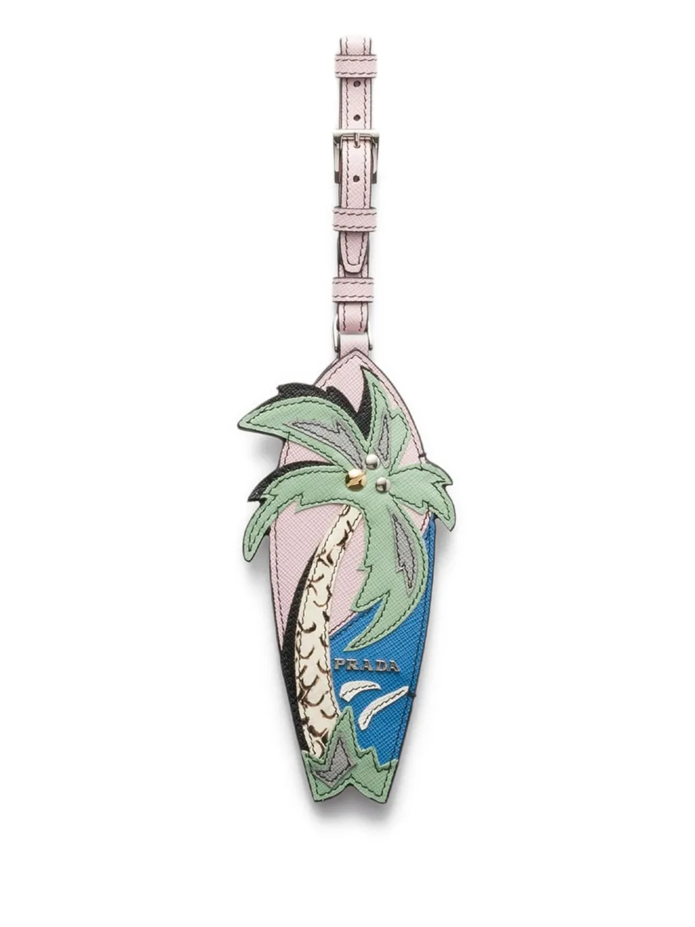 Prada palm tree name tag - Rosa