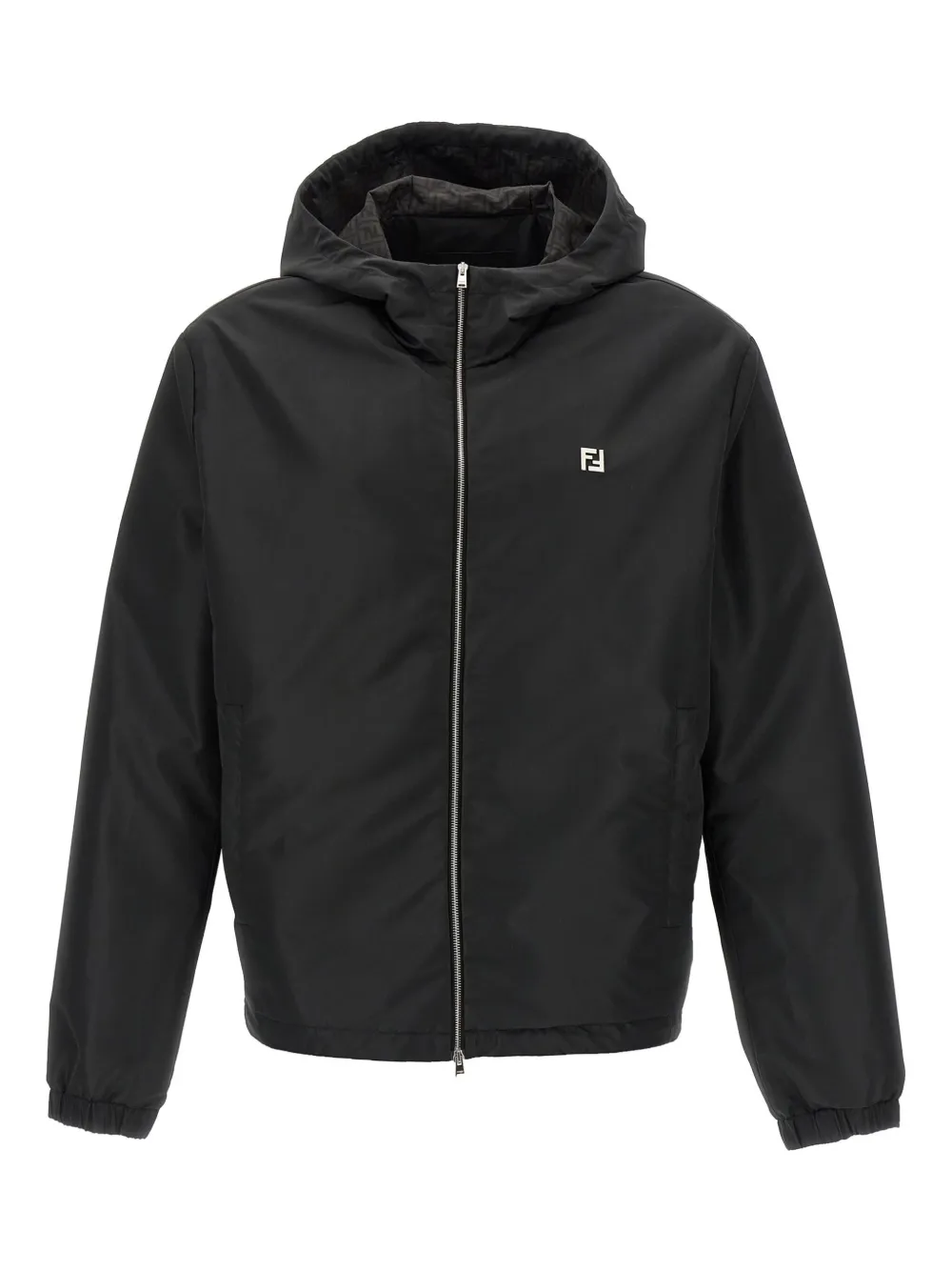 FENDI logo bomber jacket - Nero