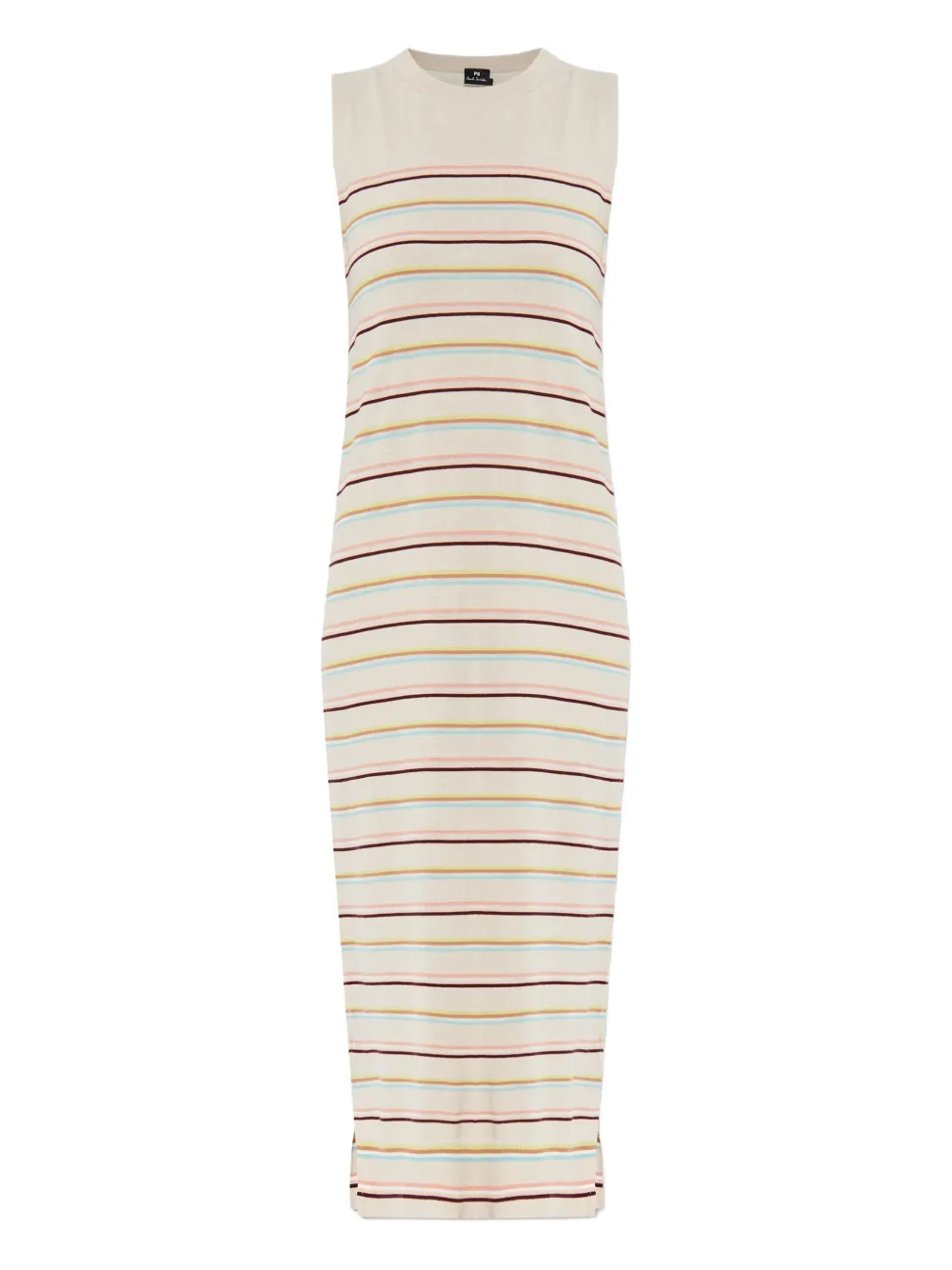PS Paul Smith striped midi dress - Toni neutri