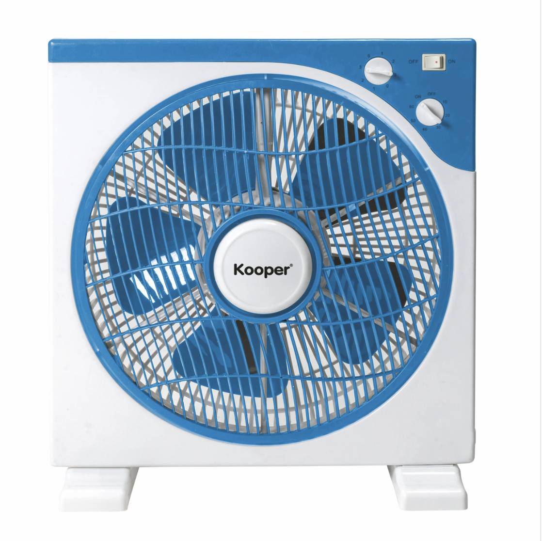 Ventilatore box 45w blu/bianco