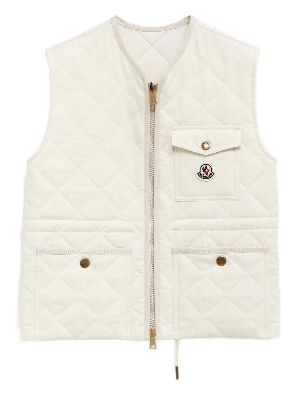 Moncler Vigny quilted gilet - Bianco
