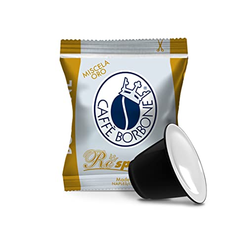 Caffè Borbone Respresso, Miscela Oro - 50 Capsule - Compatibili Con Le Macchine Ad Uso Domestico Nespresso*