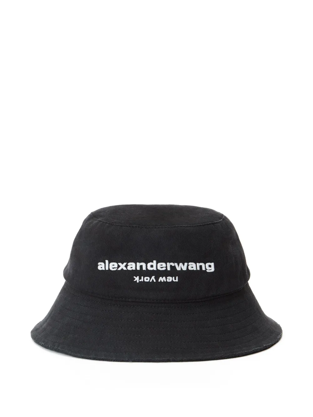 Alexander Wang Cappello bucket con effetto vissuto - Nero
