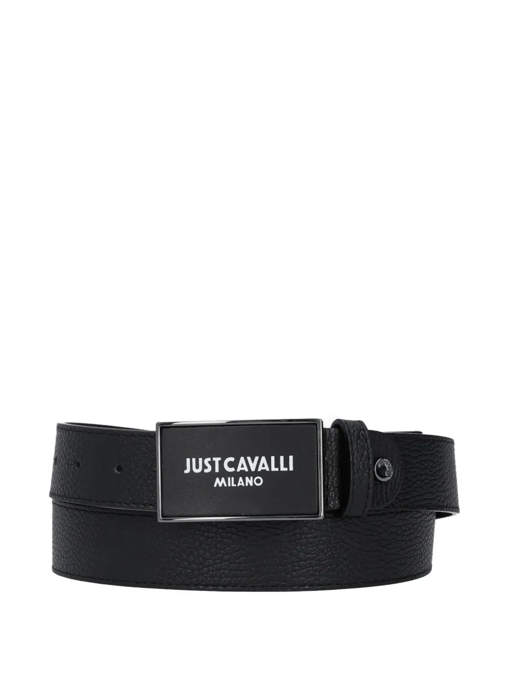 Just Cavalli logo-buckle belt - Nero
