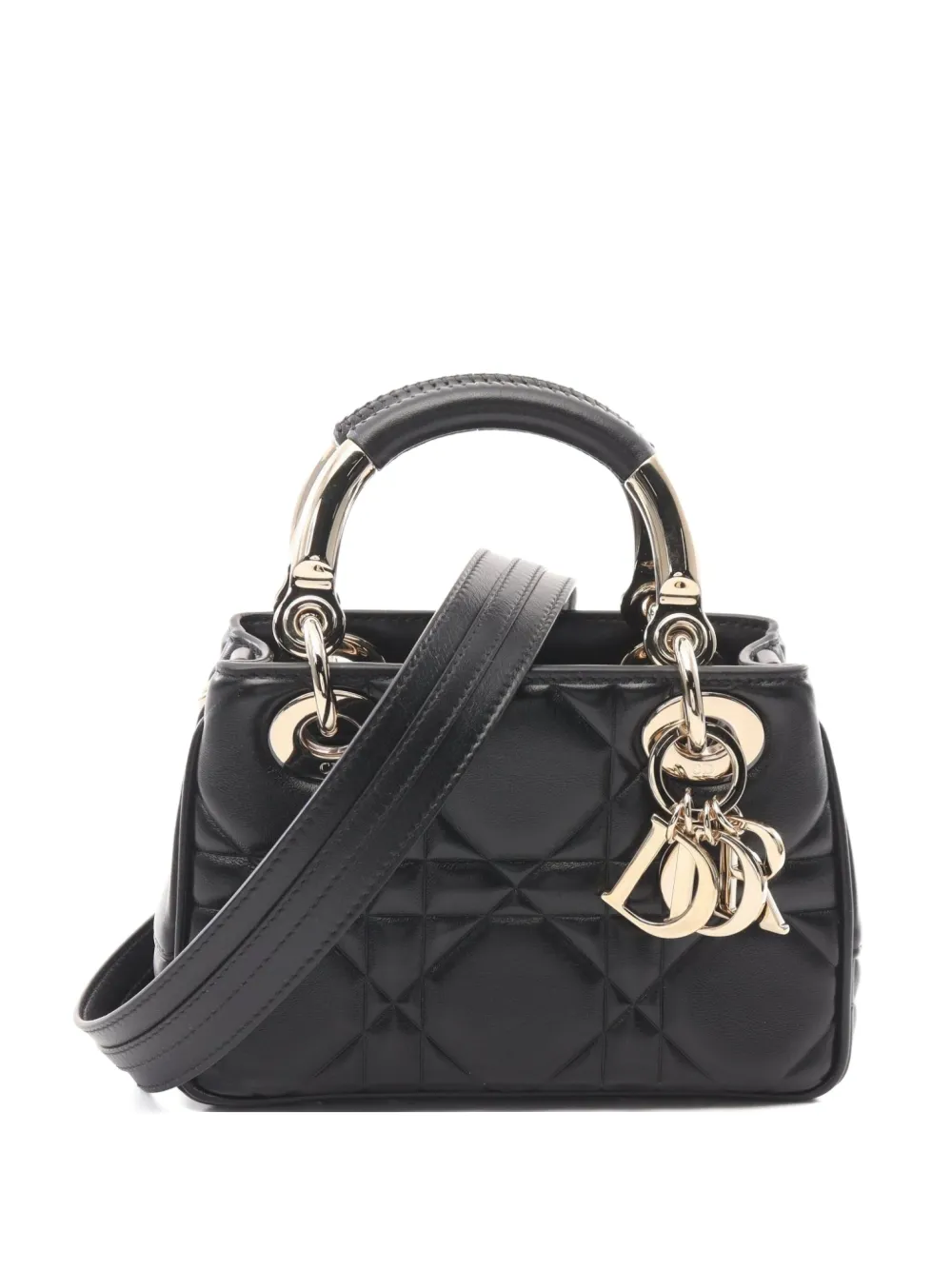 Christian Dior Pre-Owned 10's Cannage Lady Dior handbag - Nero