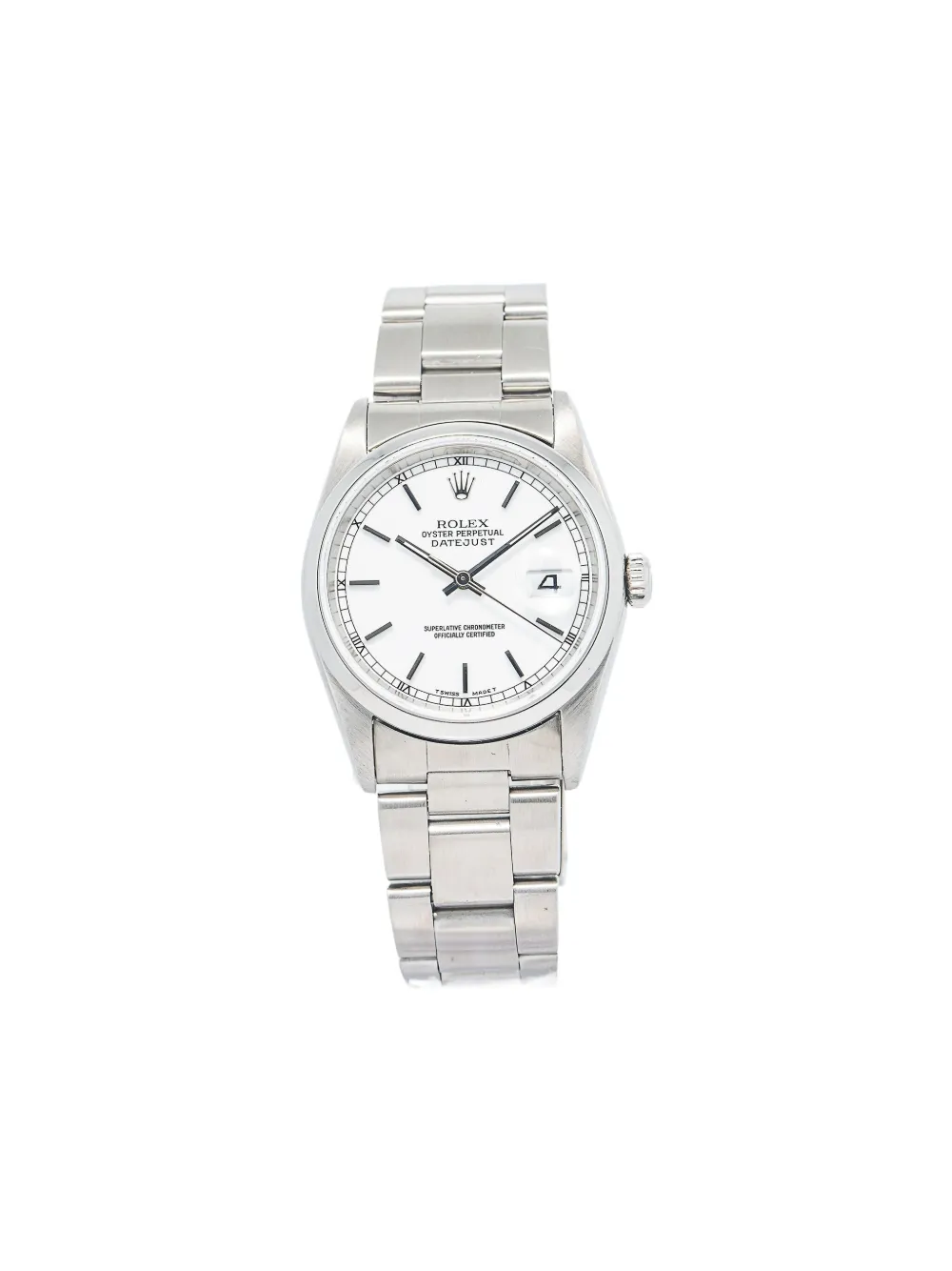 Rolex pre-owned Oyster Perpetual 34mm - Bianco