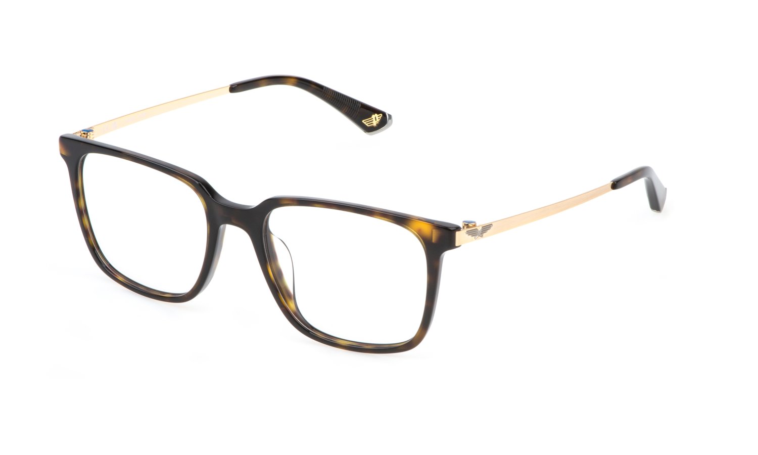 Police Uomo Vplp15 Tailwind Pro 2  722 Montature Da Vista Acetato Havana  Squadrata