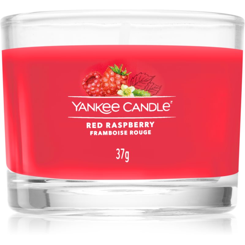 Yankee Candle Red Raspberry Candela Votiva Glass 37 G