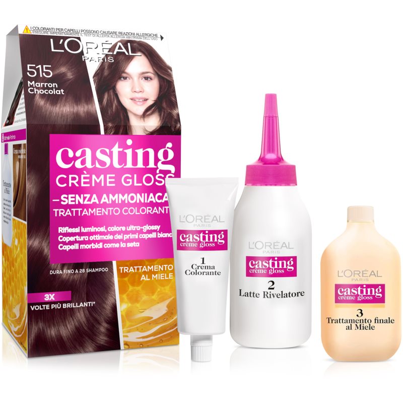L’Oréal Paris Casting Creme Gloss Tinta Per Capelli Colore 515 Marron Chocolat 1 Pz