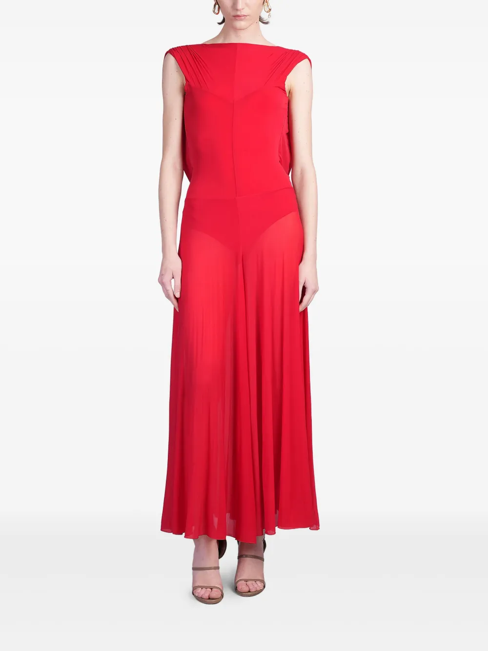 Magda Butrym sleeveless dress - Rosso