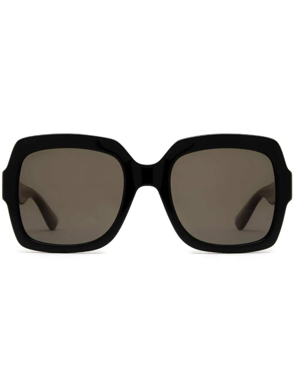Gucci Eyewear Occhiali da sole con decorazione Web - Nero