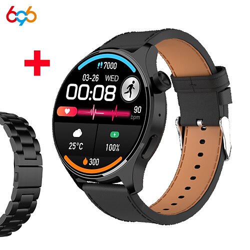 696 SK32 Orologio intelligente 1.58 pollice Orologio da Corsa Fitness Smartwatch Bluetooth ECGPPG Contapassi Promemoria chiamata Compatibile con Andro