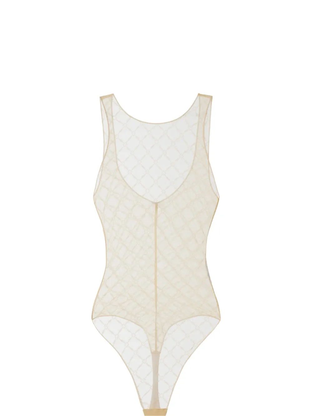 Elisabetta Franchi sheer bodysuit - Toni neutri