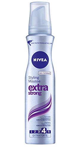 Nivea Styling Mousse Extra Strong, Schiuma Per Capelli, 2 Confezioni Da 150 Ml