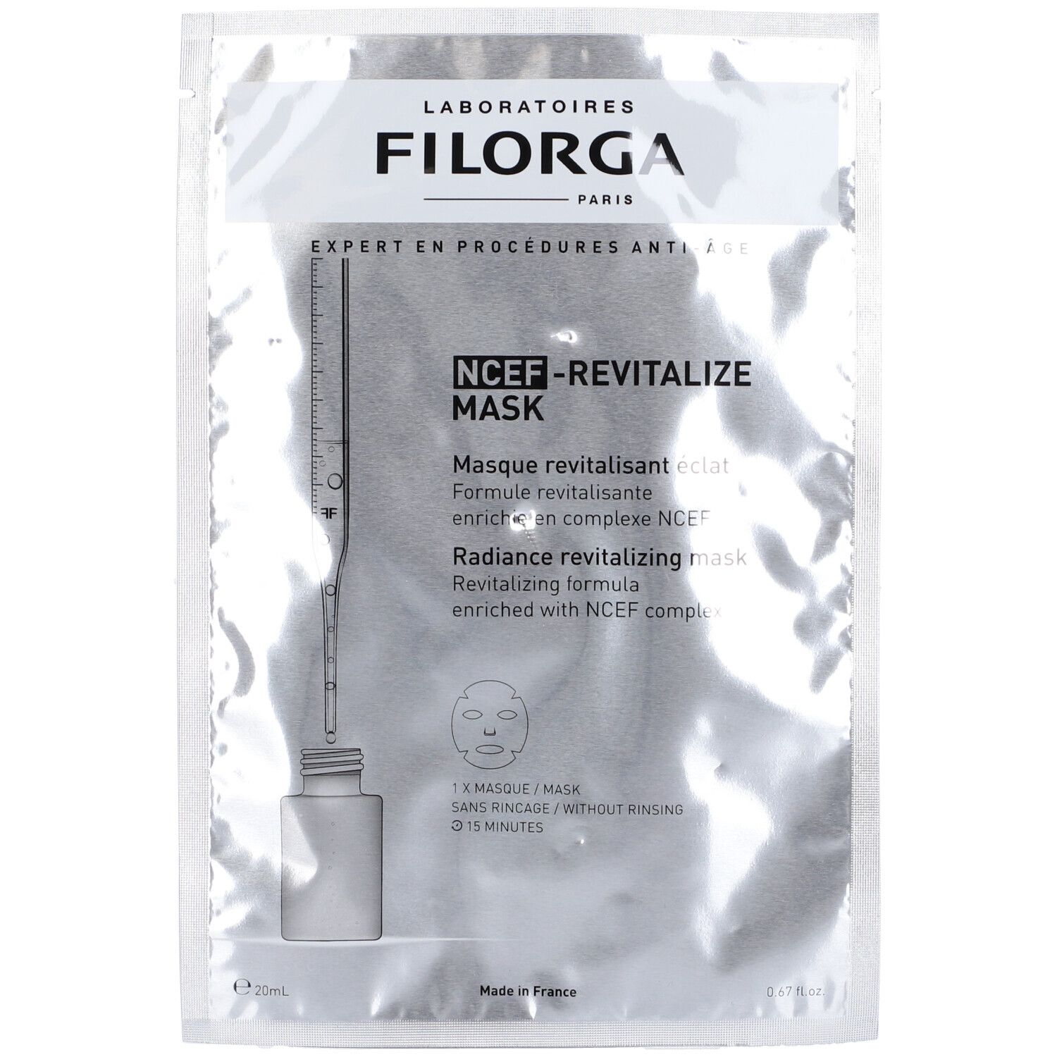 Filorga NCEF-Revitalize Maschera in Tessuto Rivitalizzante Illuminante