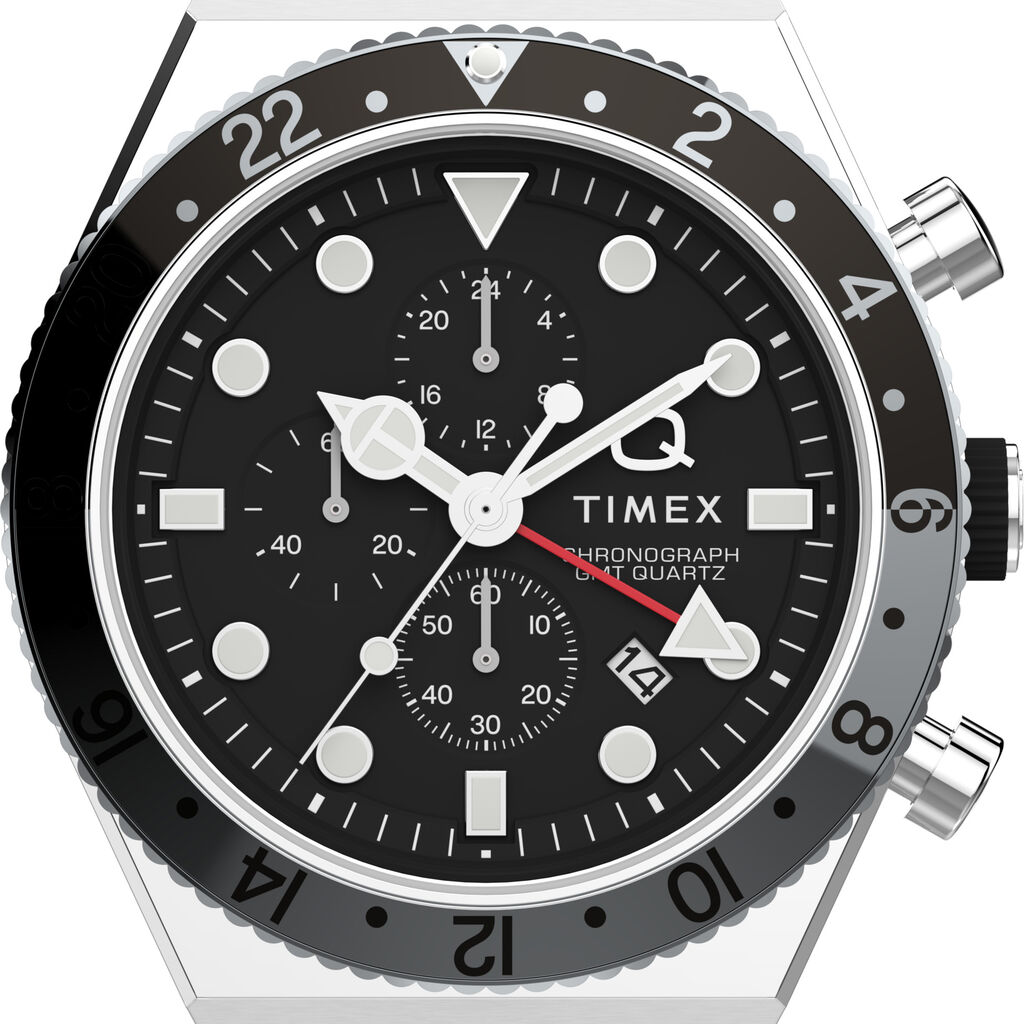 Stroili - Orologio Al Quarzo Timex Q Timex Gmt Chronograph Tw2V69800