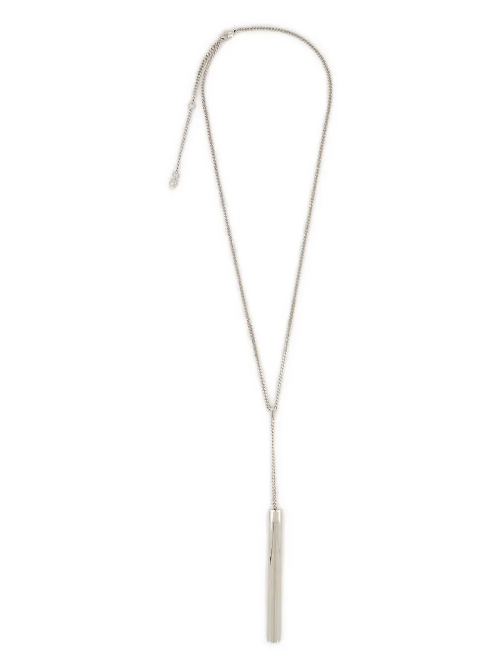 Alexander McQueen T-bar chain necklace - Argento