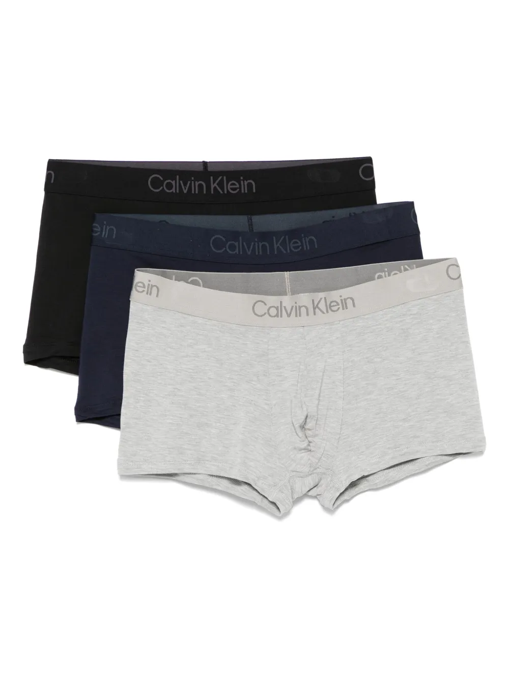 Calvin Klein logo-waistband boxers (pack of three) - Nero