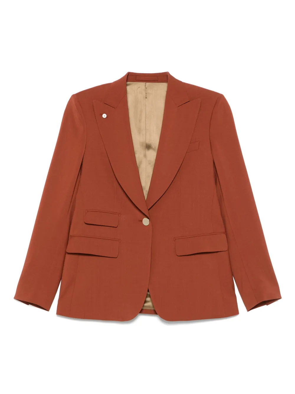 LUIGI BIANCHI MANTOVA wool blazer - Arancione