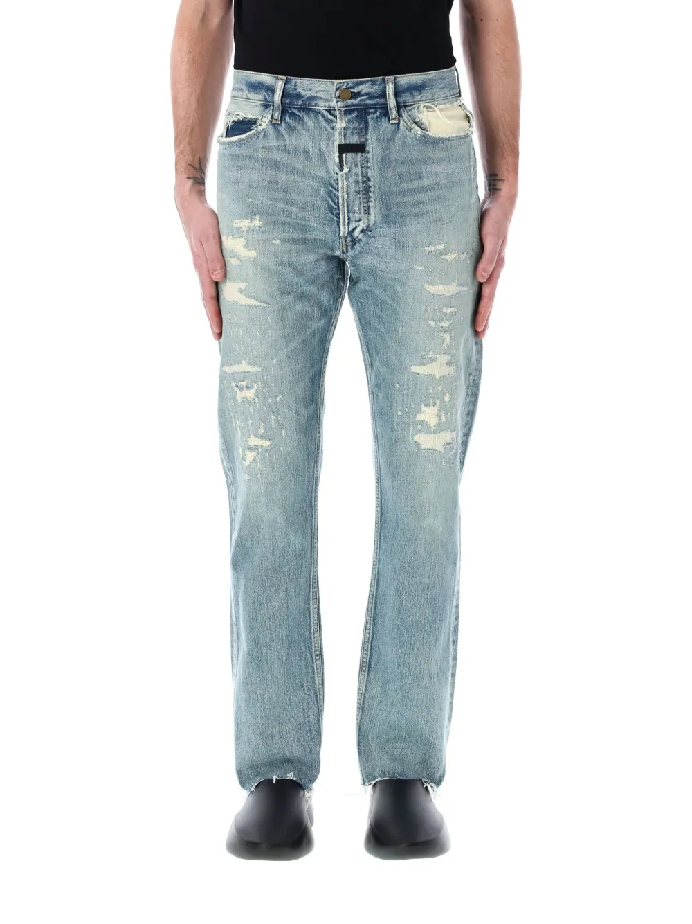 Fear Of God ripped-detailing jeans - Blu