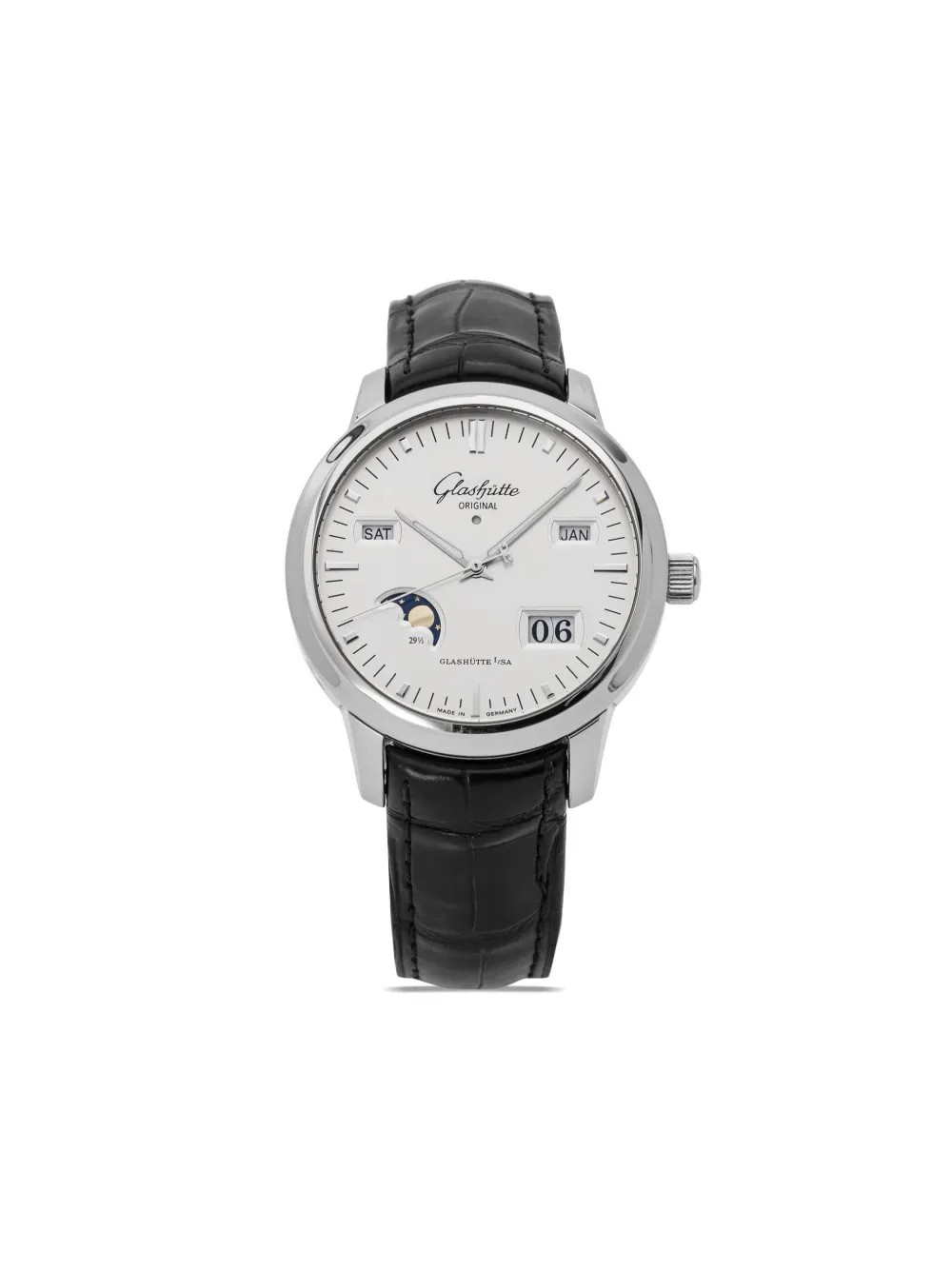 Glashütte Orologio Senator Perpetual Calendar 40mm Pre-owned 2017 - Bianco