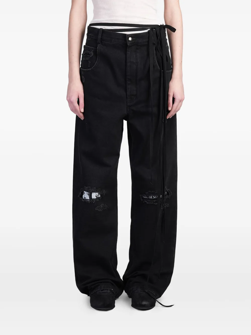Ann Demeulemeester Polly jeans - Nero