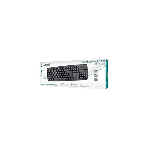 Ewent Tastiera Ew3109 Ps/2 Usb, Colore: Nero