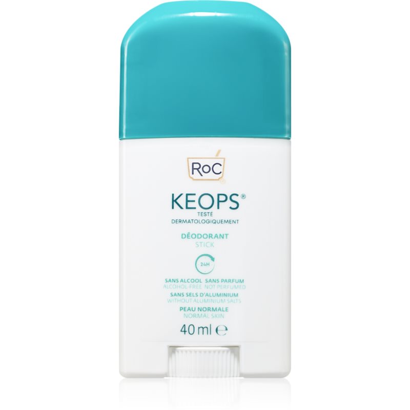 Roc Keops Deodorant Stick Deodorante Solido Senza Sali Di Alluminio 40 Ml