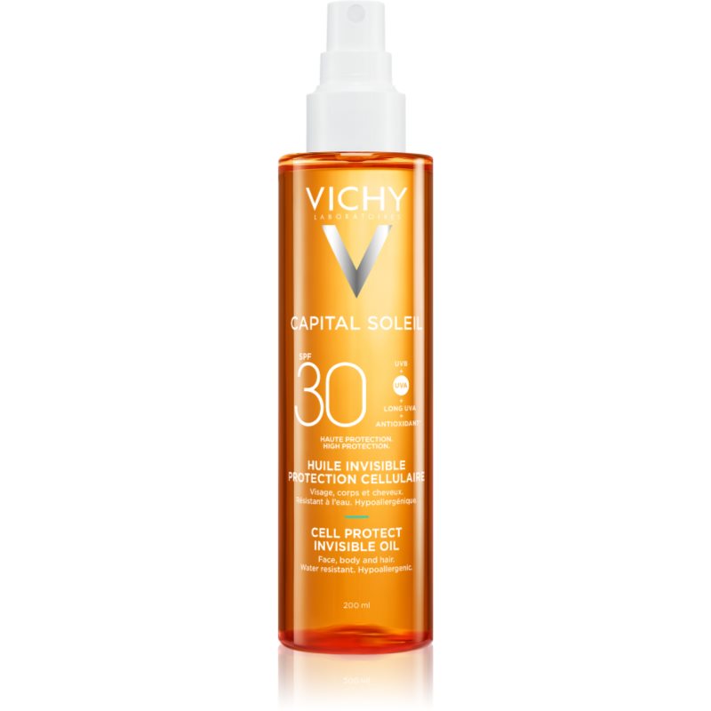 Vichy Capital Soleil Cell Protect Invisnible Oil Olio Protettivo Spf 30 200 Ml