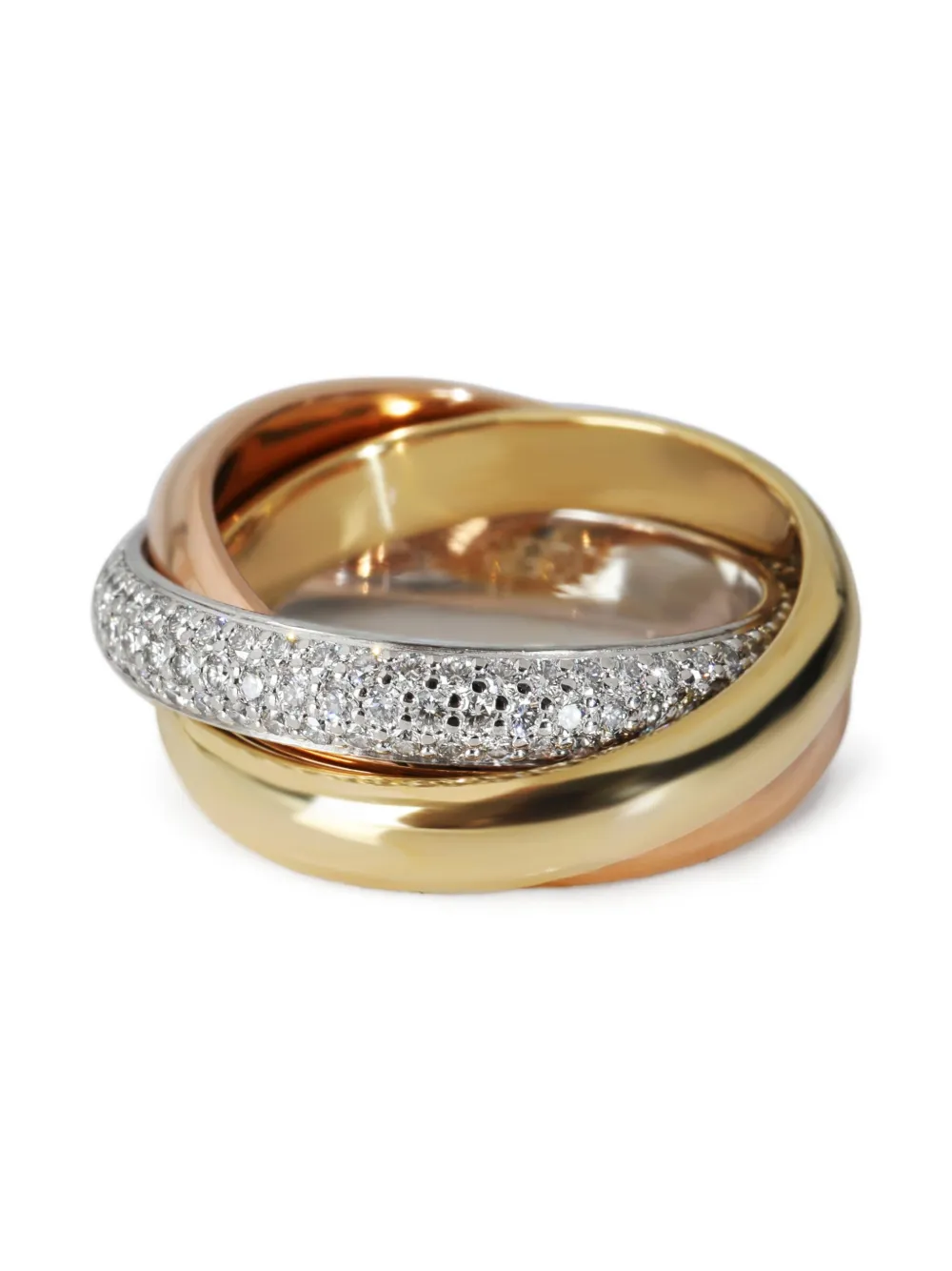 Cartier 18K gold Trinity diamond ring - Oro