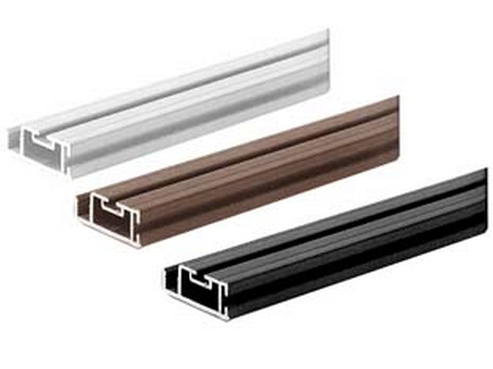 Profilo in alluminio per zanzariera linea b - cm.2.6x1x300 marrone ral8017 cod:ferx.fer241687