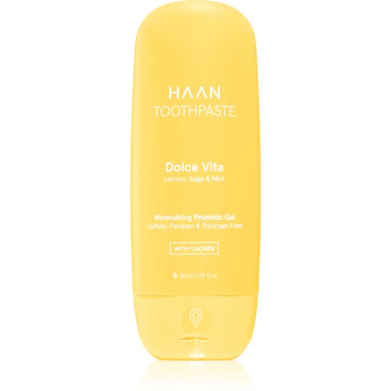 Haan Toothpaste Dolce Vita Dentifricio Al Fluoro Con Prebiotici Dolce Vita 50 Ml