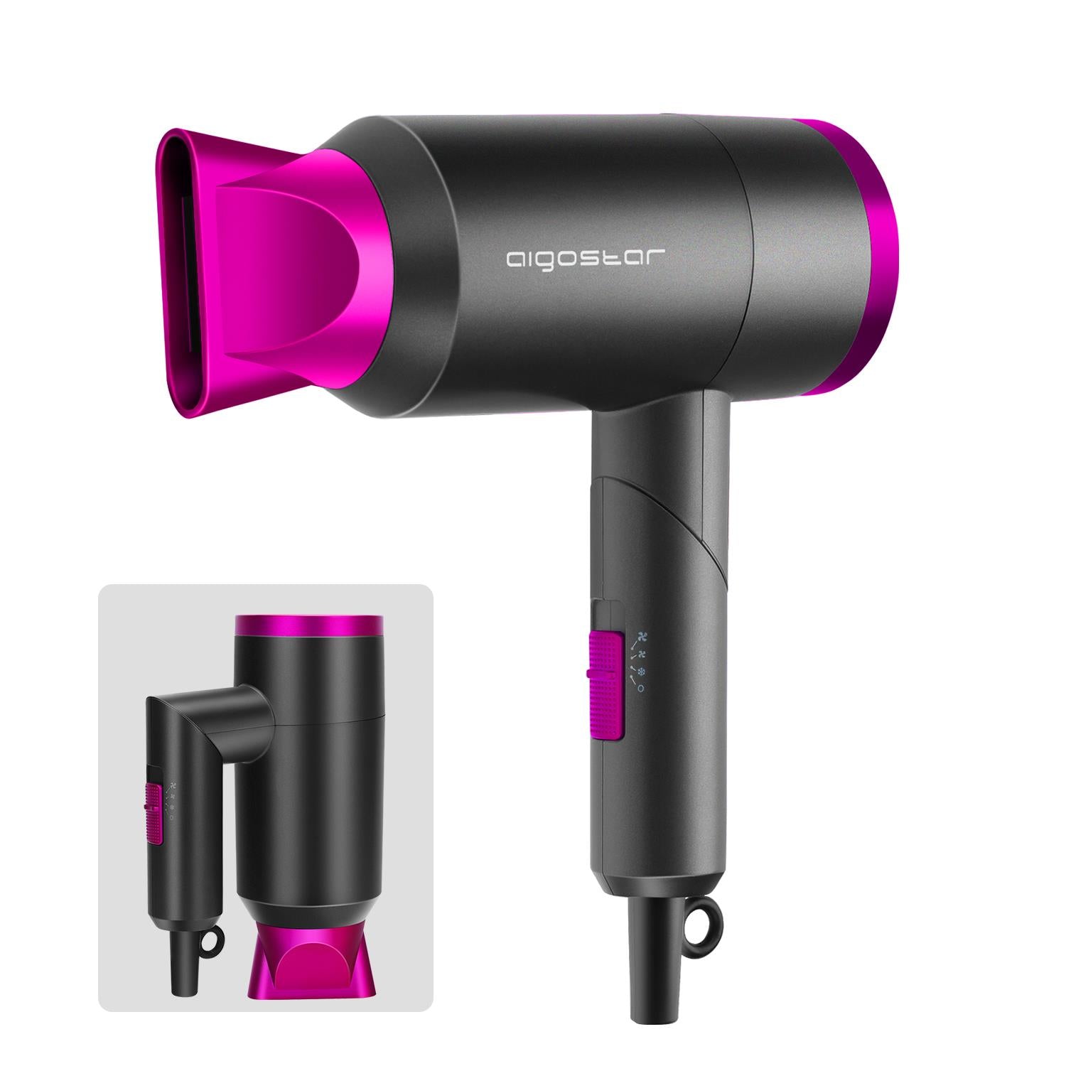Asciugacapelli fono 1800 w pieghevole portatile da viaggio