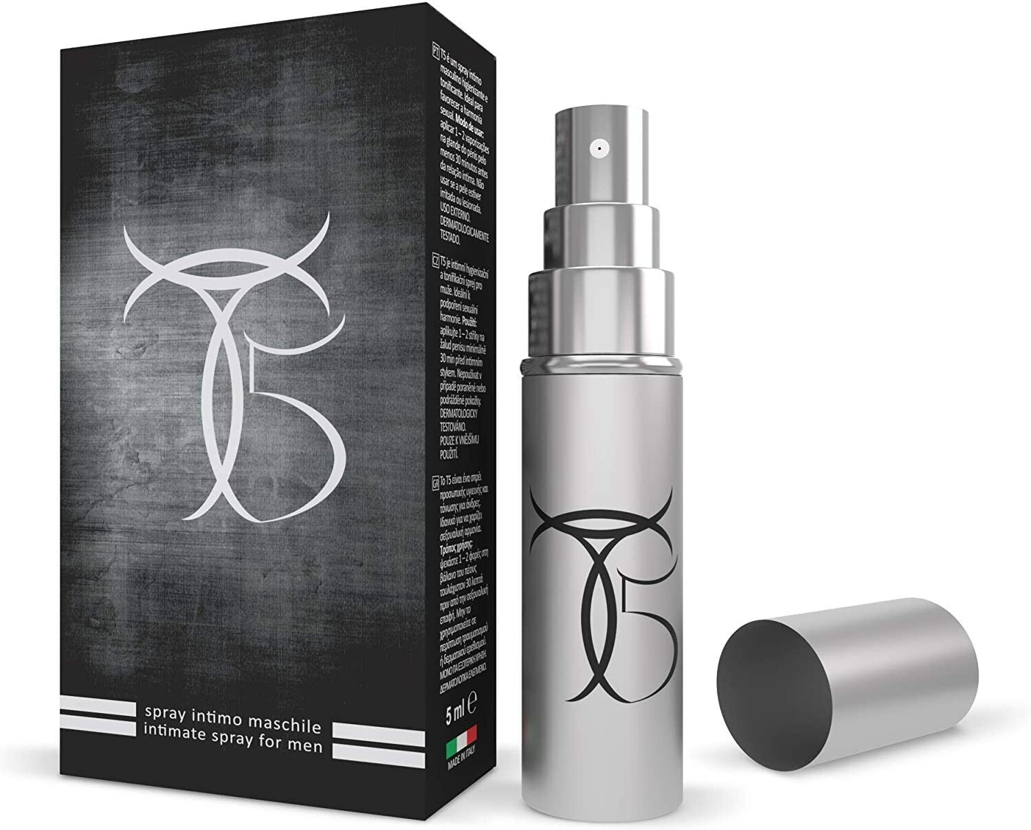 Spray ritardante uomo t5 tauro per eiaculazione precoce naturale extra forte 5ml