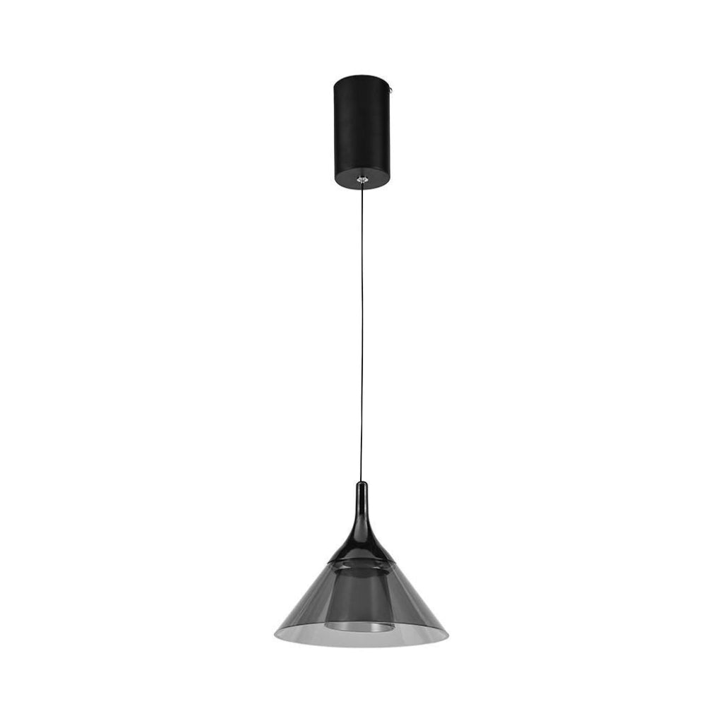 V-tac lampadario led a campana colore nero 3000k
