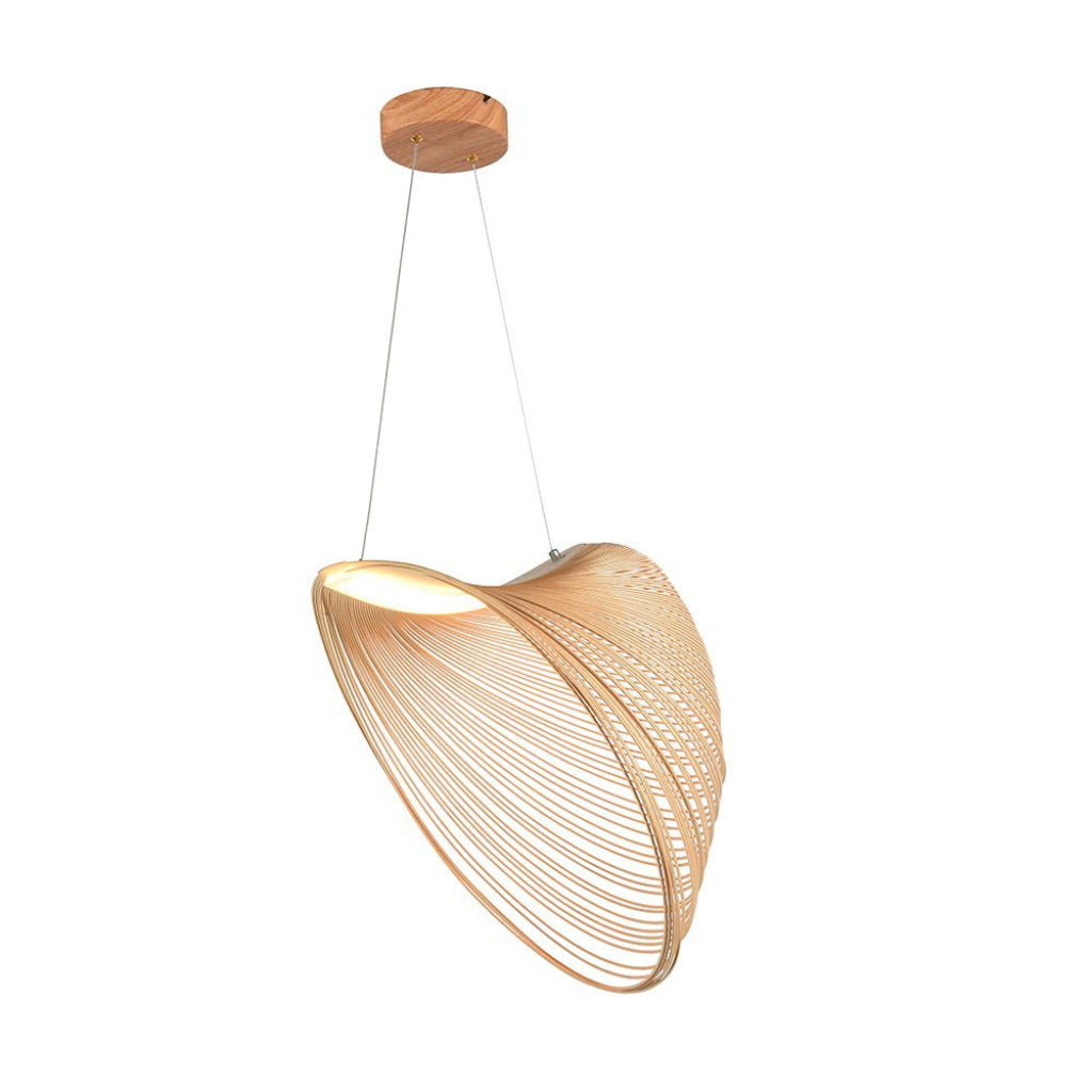 V-tac lampadario led a sospensione 10w dal design moderno colore legno 3000k