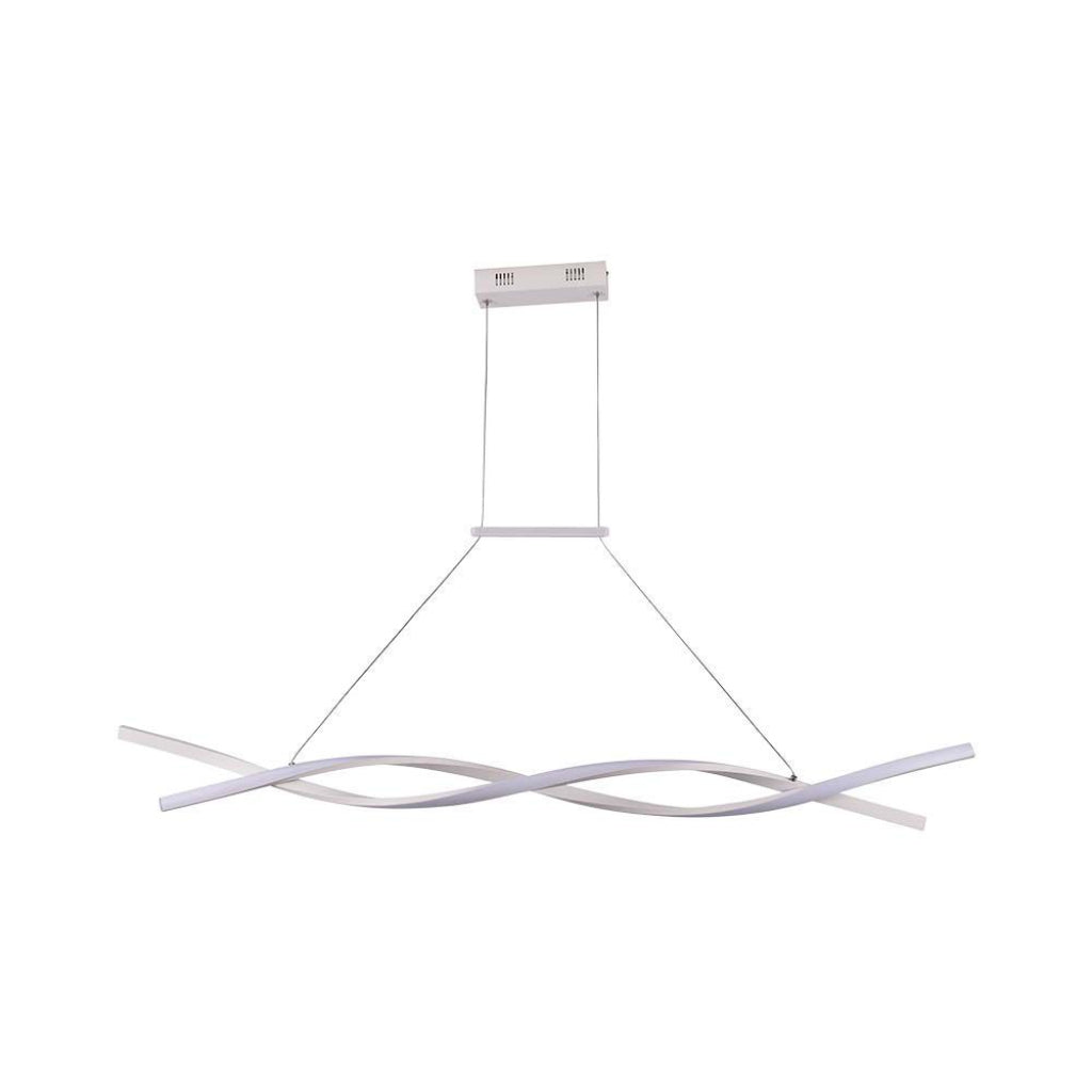 V-tac lampadario led a sospensione 30w in metallo dal design moderno colore bianco 4000k