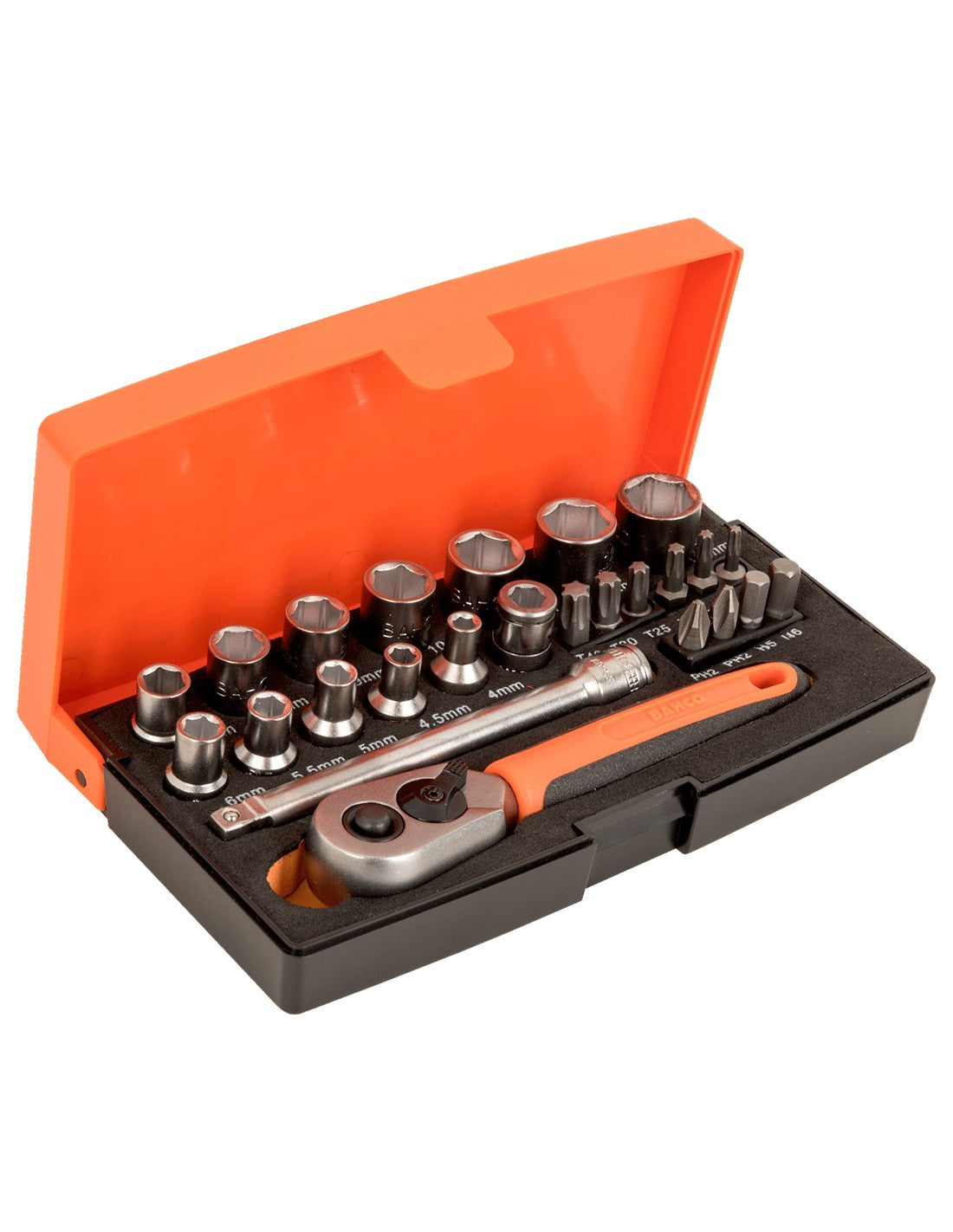 Bahco set di bussole e inserti per avvitare 1/4 .. 7314153013422