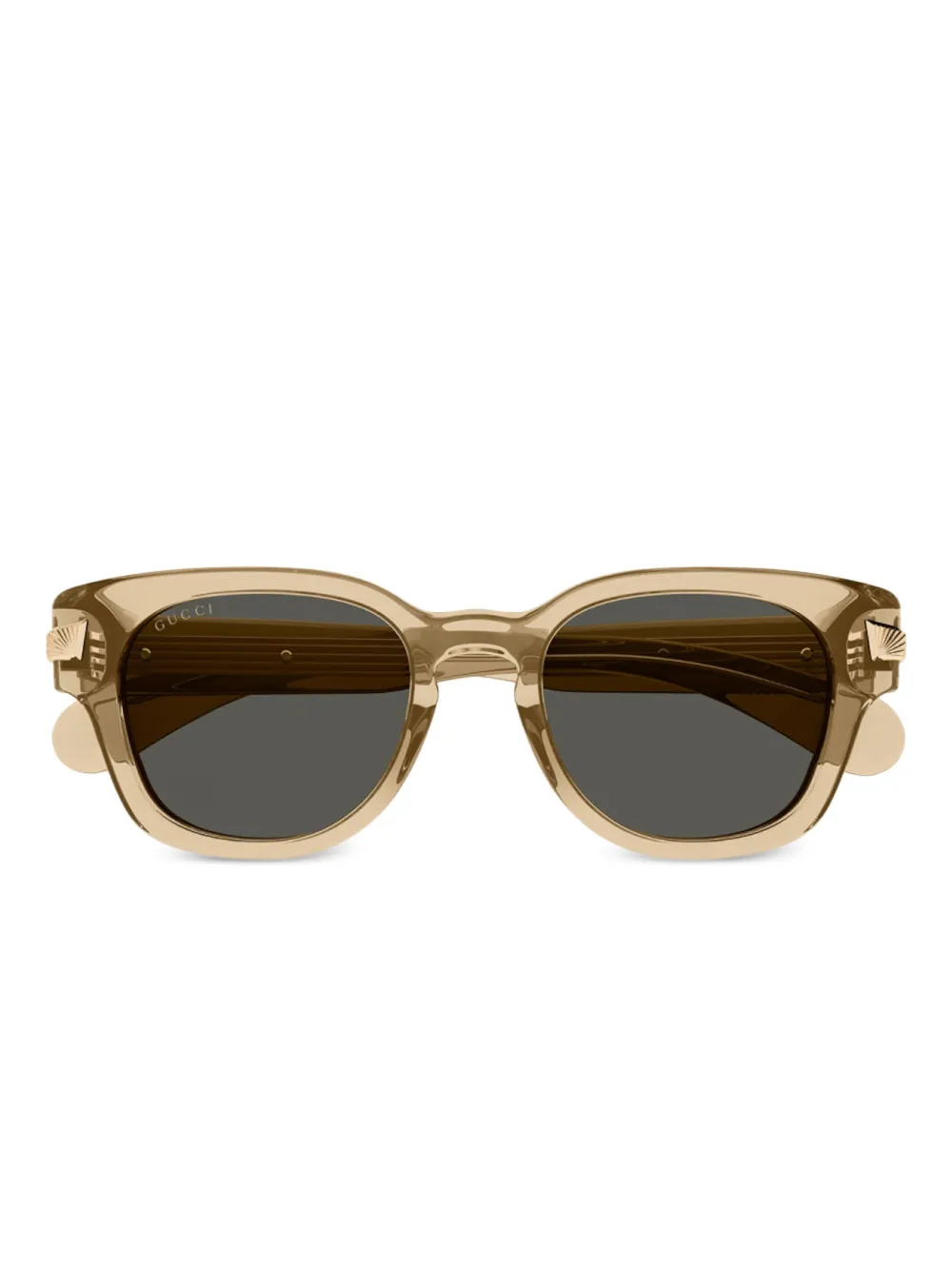 Gucci Eyewear square-frame "Beige" sunglasses - Toni neutri